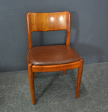 3  solid teak, beautifuly sculptured Chairs by Glostrup*