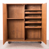 GV Møbler, Solid Teak highboard / cabinet, Denmark, 1960s.