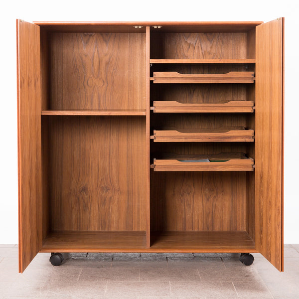 GV Møbler, Solid Teak highboard / cabinet, Denmark, 1960s.