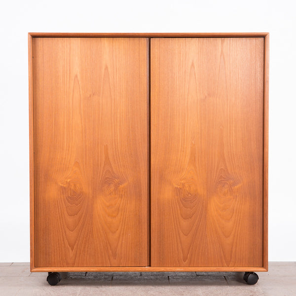 GV Møbler, Solid Teak highboard / cabinet, Denmark, 1960s.