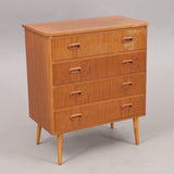 Chest of drawers, teak, mid-20th century