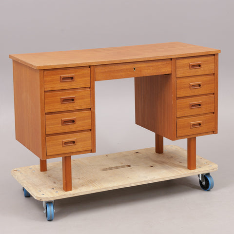 DESK, teak, 1960s.