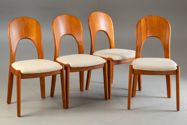 Koefoeds Møbelfabrik, 4 chairs in Solid teak.