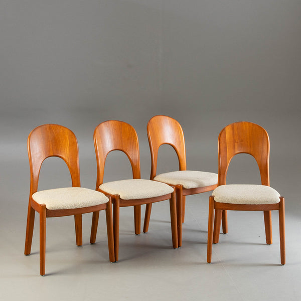 Koefoeds Møbelfabrik, 4 chairs in Solid teak.