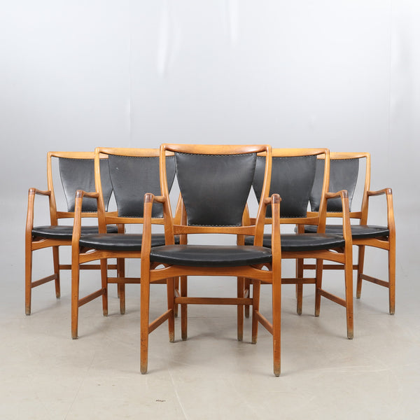 DAVID ROSEN. Armchairs, Five pieces, Nordiska Kompaniet.*