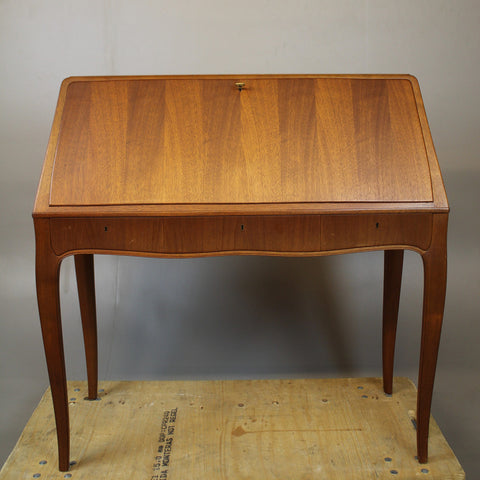 TEAK SECRETARY/ DESK, mid-20th century.