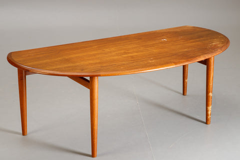 Console table, semicircular, teak.