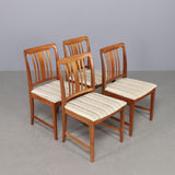 4 Walnut chairs, byTroeds, Bjärnum, 1960s.