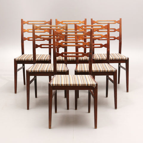 6 Mahogany chairs made in Sweden