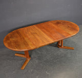 Solid Teak DINING TABLE EXTENDABLE. By Dyrlund, Denmark