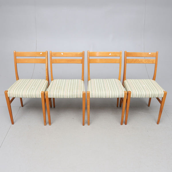 4 Danish  chairs.