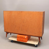 SIDEBOARD, teak, around the middle of the 20th century.