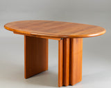 Solid Teak,S. Burchardt Nielsen. Extending table / dining table.