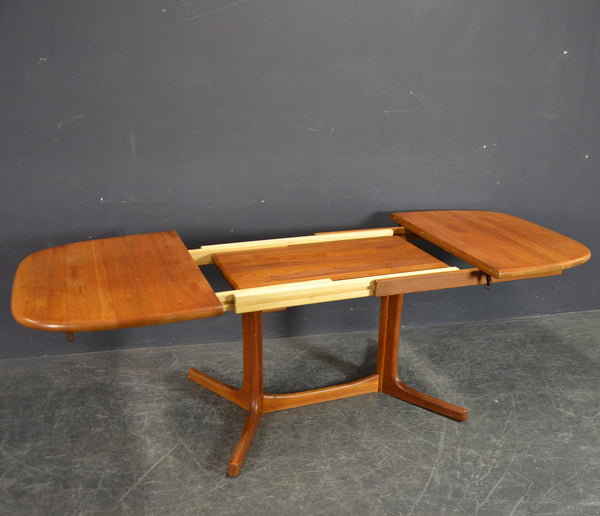 SOLID TEAK DYRLUND EXTENDABLE DINING TABLE