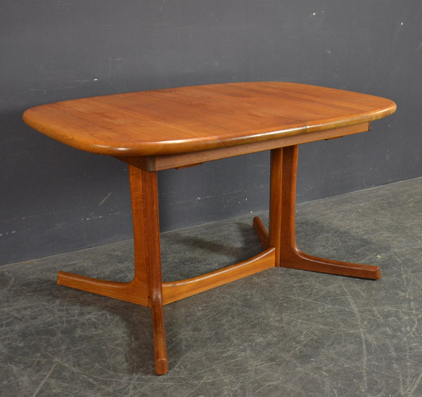 SOLID TEAK DYRLUND EXTENDABLE DINING TABLE