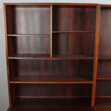 ROSEWOOD BOOK SHELF, 3 sections, jacaranda, Torbjörn Afdal, Bruksbo, Nesjestranda Møbelfabrikk