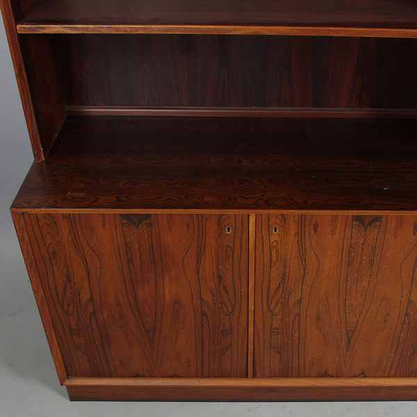 ROSEWOOD BOOK SHELF, 3 sections, jacaranda, Torbjörn Afdal, Bruksbo, Nesjestranda Møbelfabrikk