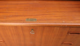 Teak roll top desk 1960s.