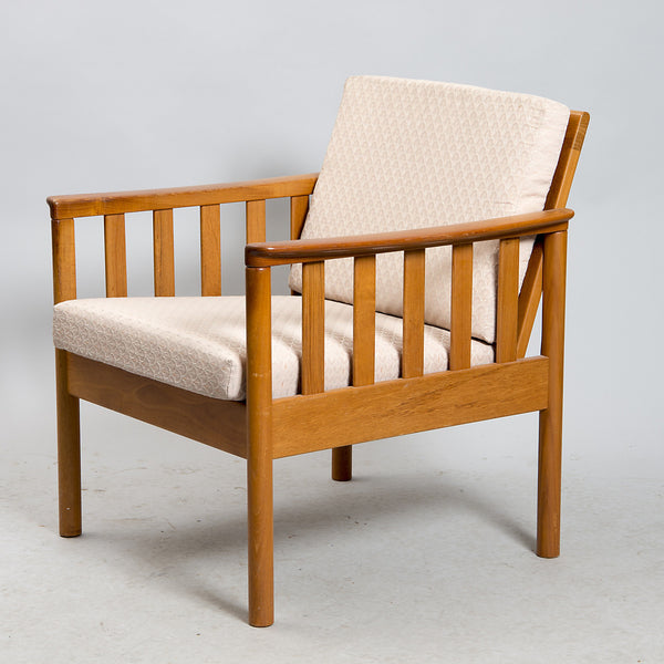 SOFA AND ARMCHAIR, teak, mid-20th century, by Skaraborg furniture industry, Tibro.