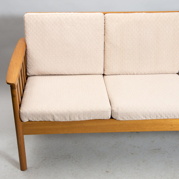 SOFA AND ARMCHAIR, teak, mid-20th century, by Skaraborg furniture industry, Tibro.