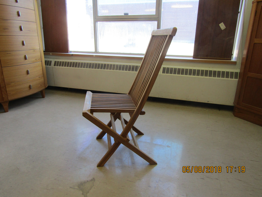 Vintage teak folding discount chairs