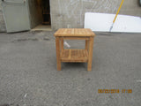 Solid Teak outdoor square side table