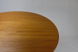 Teak Round Dining Table with Butterfly Leaf