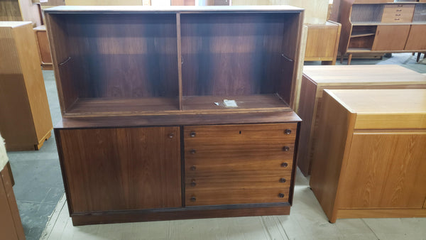 Rosewood sideboard and hutch