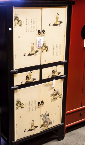 Oriental Printed Cabinet