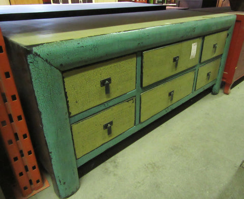 Yellow / Green Low Cabinet